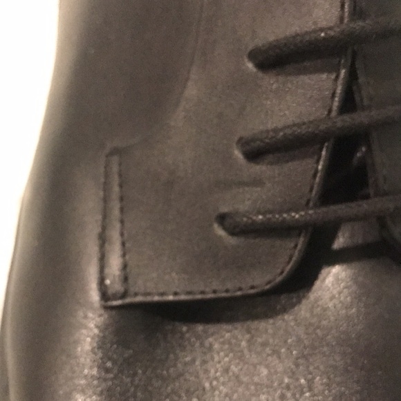 Calvin Klein Leather Shoes Mens 13 Black Waterproof Winslet Loafers Foam Insole - Picture 9 of 10